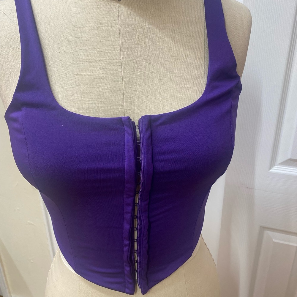 Purple corset top bodice